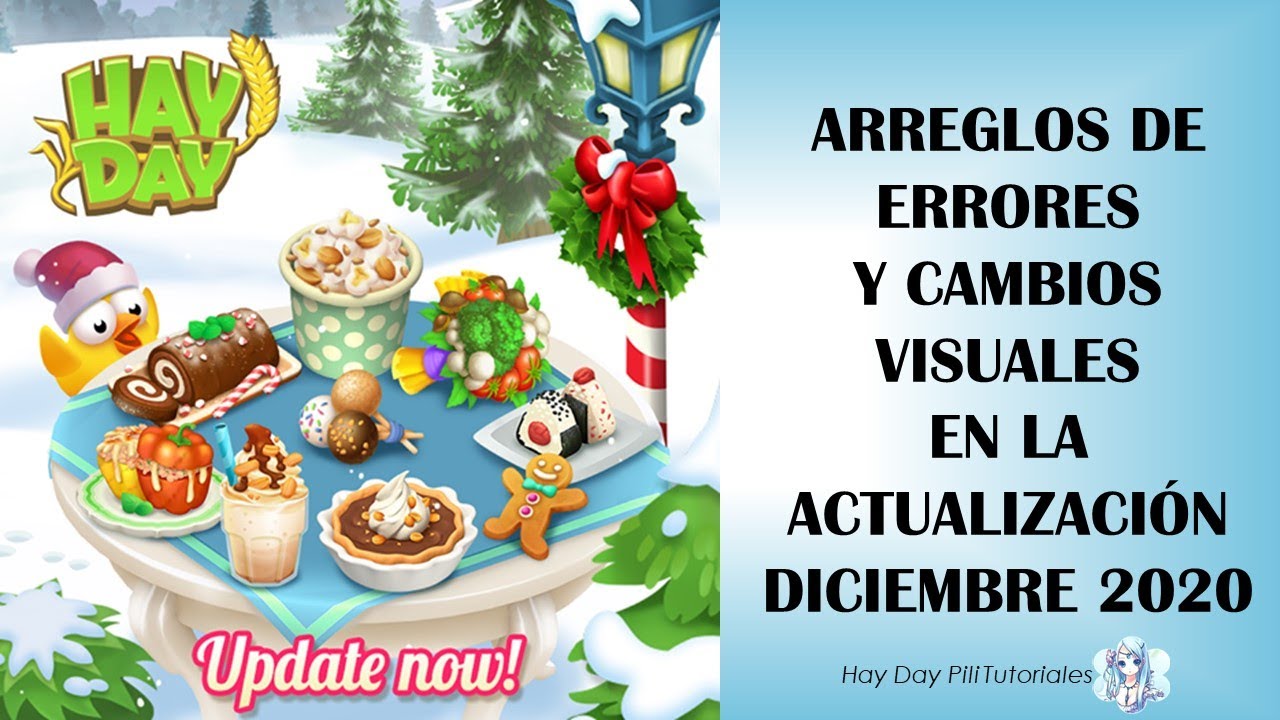 Hay Day - Arreglos de errores y cambios estéticos presentes en la actualización Diciembre 2020