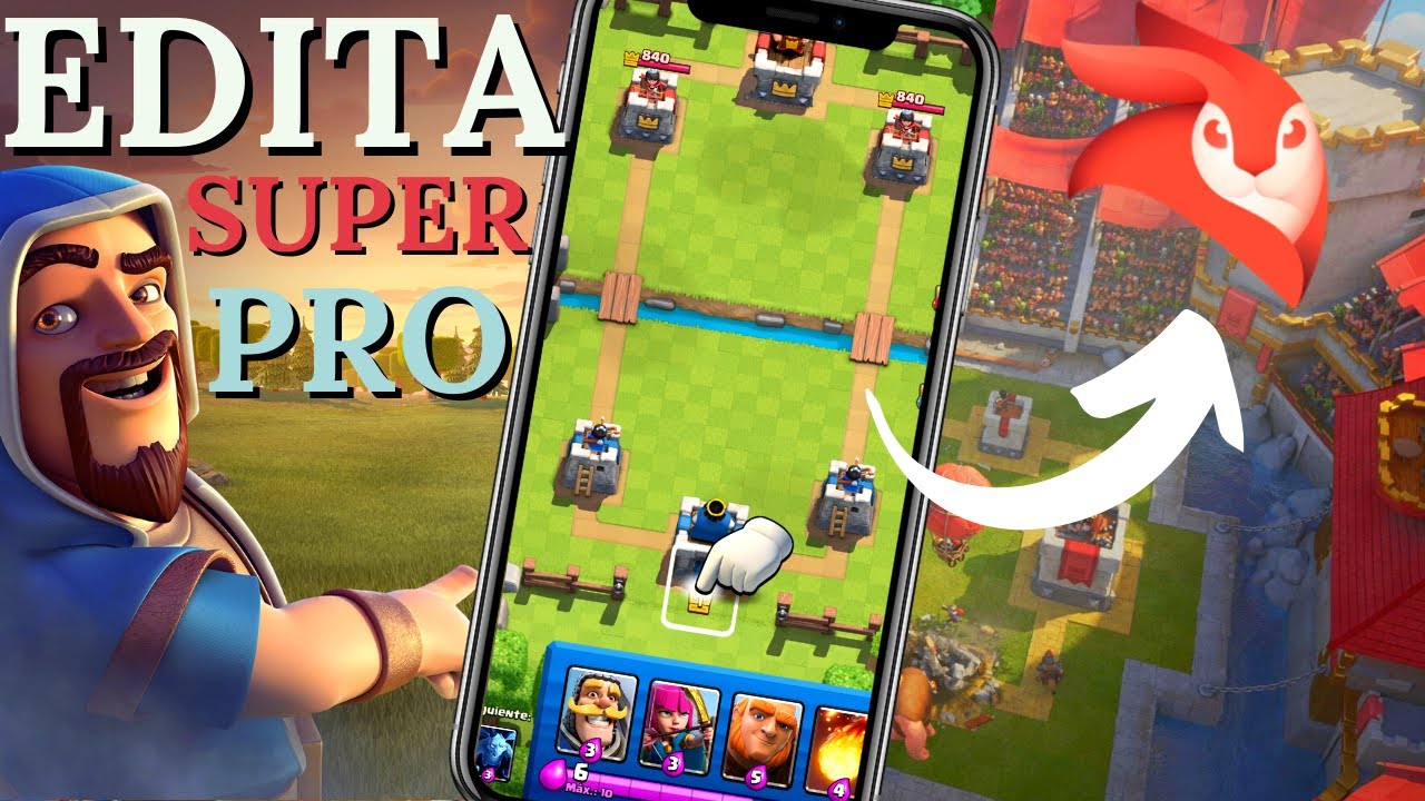 La Mejor Forma De EDITAR Tus Videos De CLASH ROYALE | Solo Usando Tu Teléfono 📲