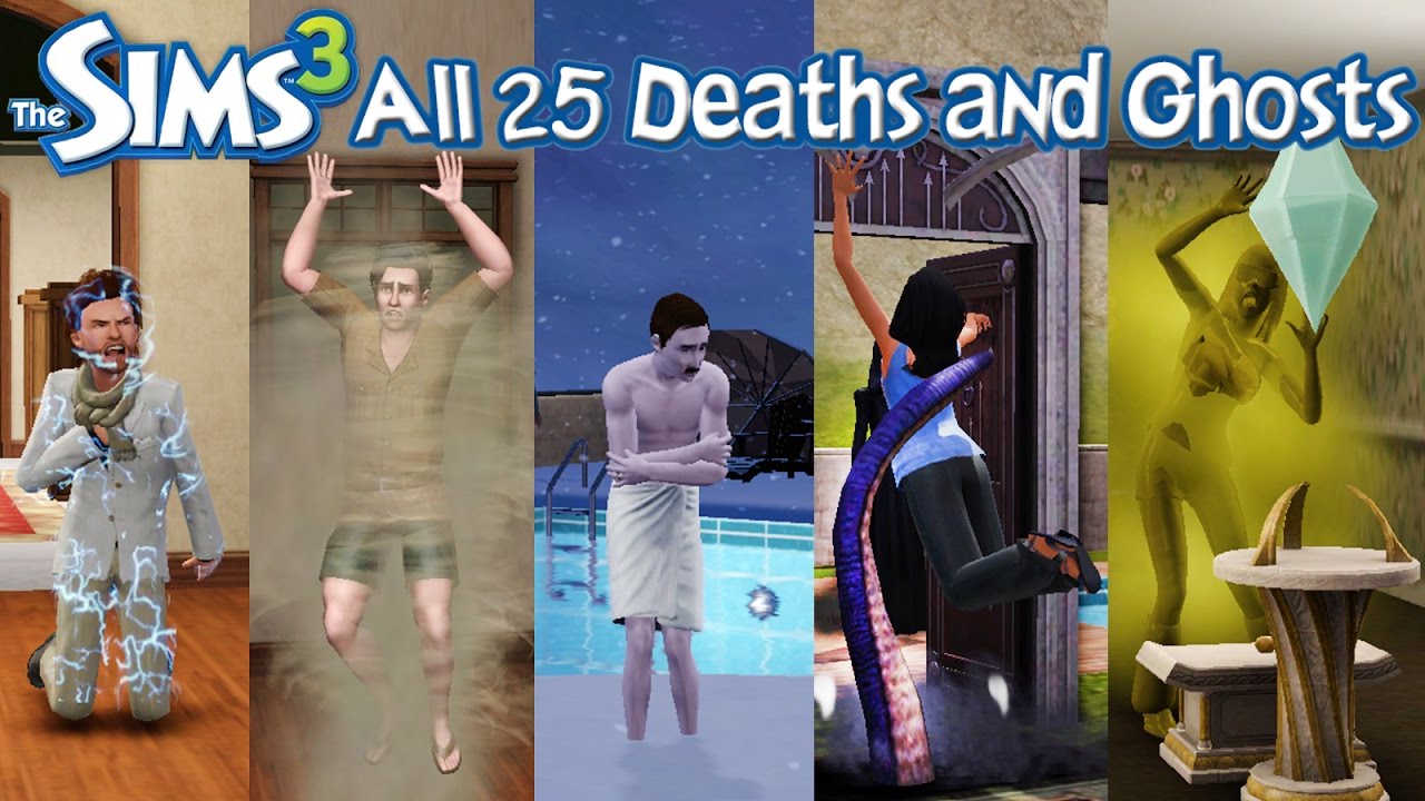 Los Sims 3: Las 25 muertes y fantasmas (juego básico + paquetes de expansión)