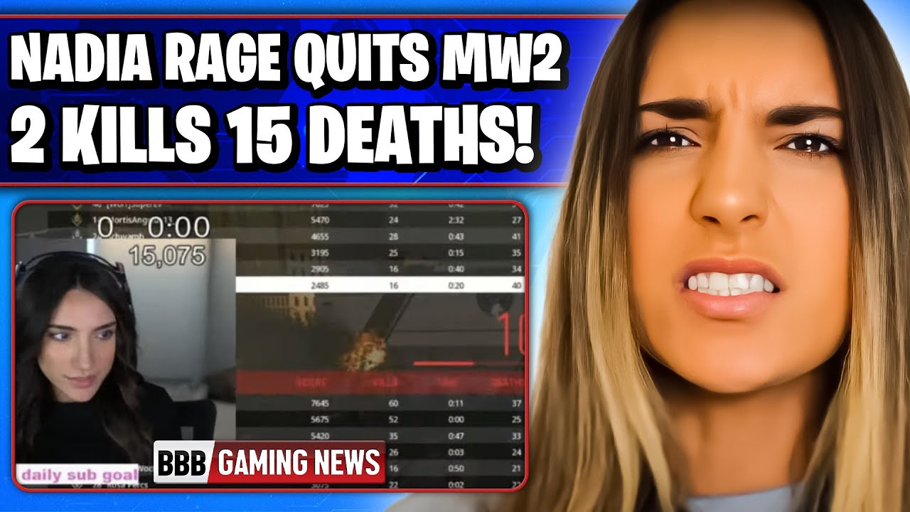 ¡Nadia Rage abandona MW2 después de obtener 2 muertes y 15 muertes! - Noticias de juegos de BBB