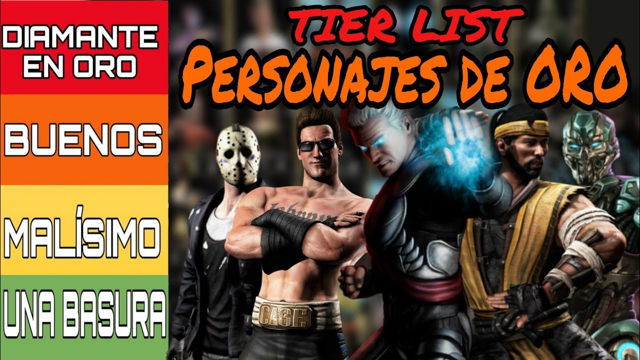 Personajes de ORO Tier List Mortal Kombat Mobile / Del mejor al peor ORO MK Mobile