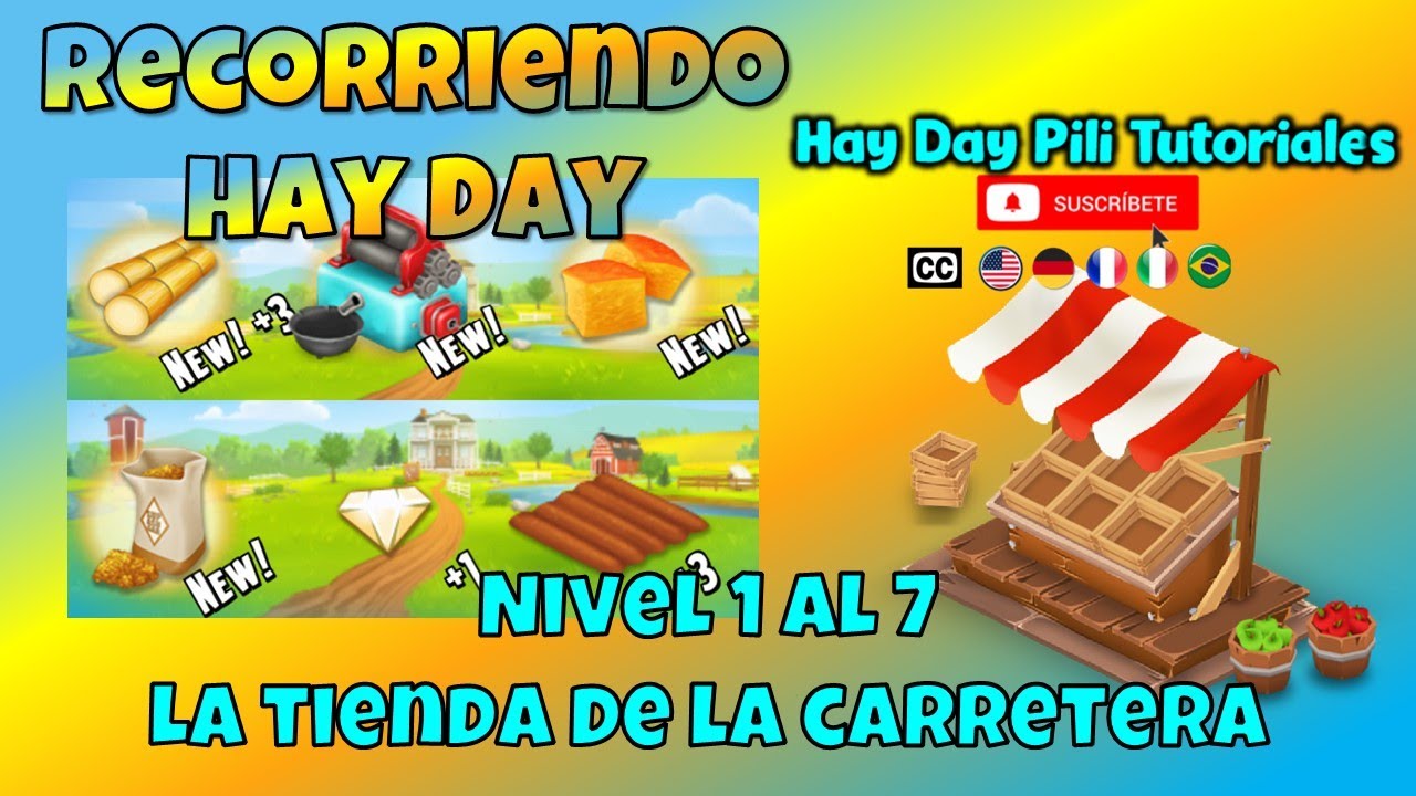 Recorriendo Hay Day Nivel 1 al 7 - Cómo vender tus productos en la tienda?