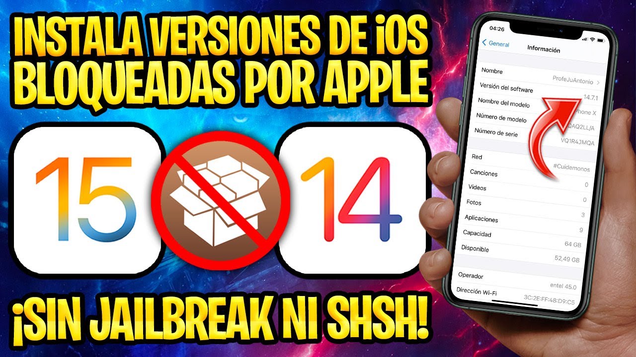 TUTORIAL AHORA SIN JAILBREAK ✅ NUEVO PERFIL PROHIBIDO PARA INSTALAR VERSIONES DE iOS NO FIRMADAS