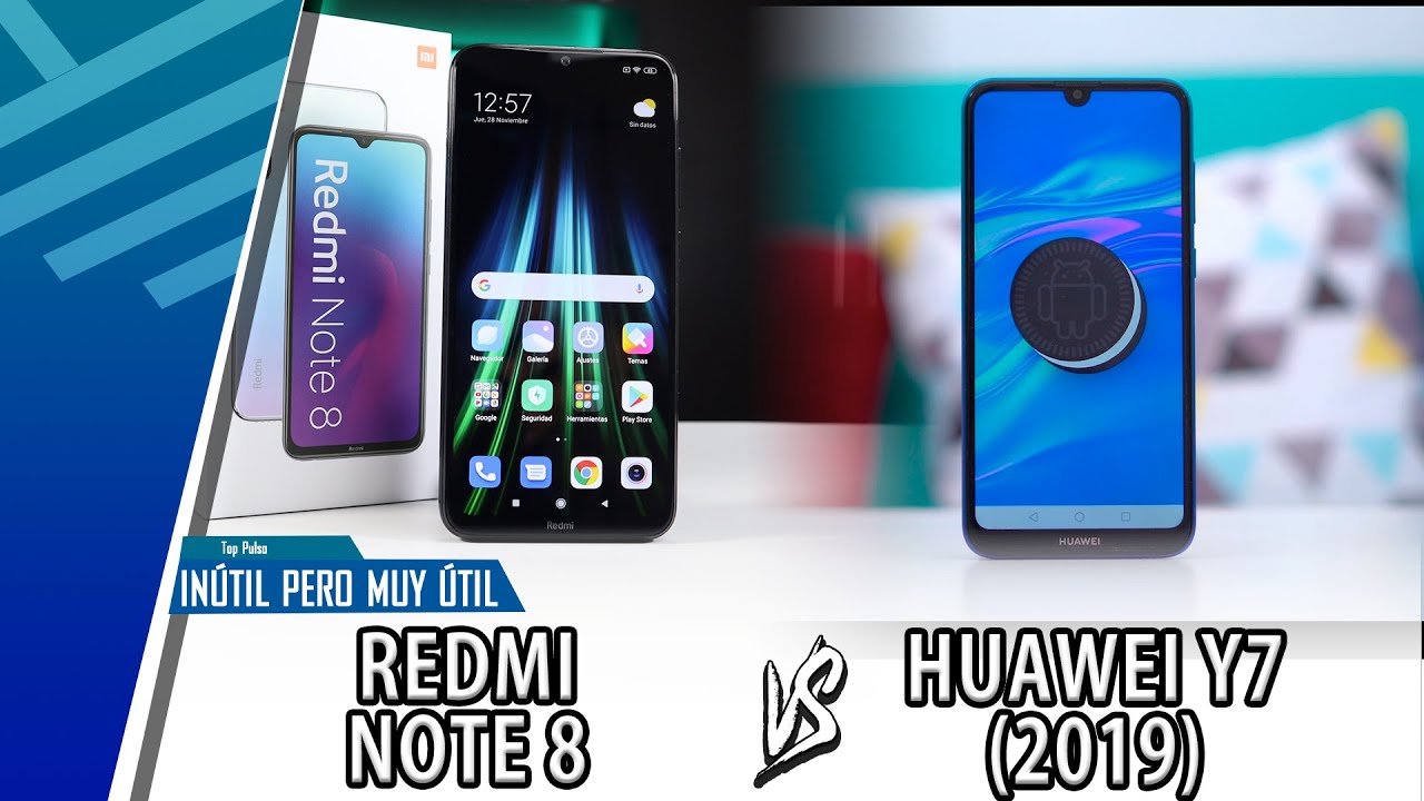 Xiaomi Redmi Note 8 VS Huawei Y7 (2019) | Comparativa Inútil | Top Pulso